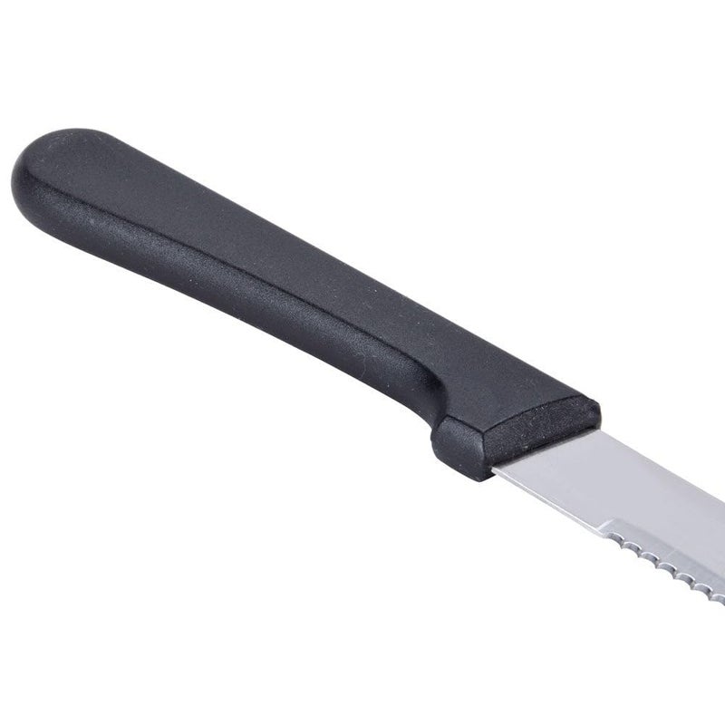 CUISINOX Black Handle Stainless Steel Steak Knives, Set of 12 - Image 5